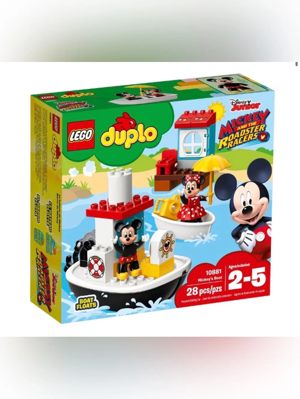 Lego 10881 Mickeys Boat Duplo With Mickey and Minnie